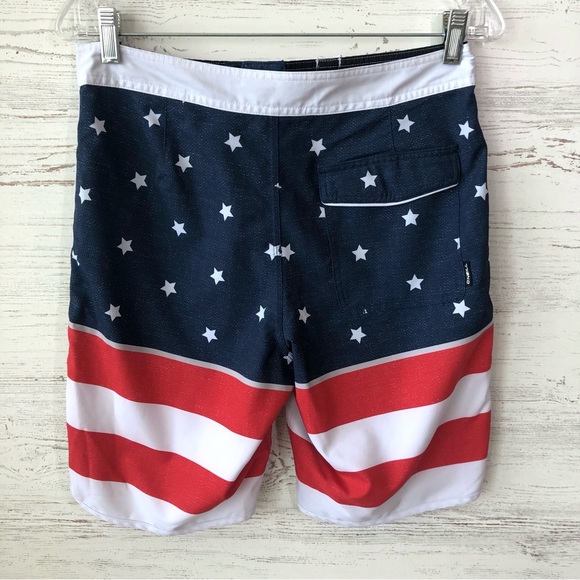 *3/$20* O’NEILL HYPERFREAK American Flag Patriotic 9” Board Shorts 29 - Picture 4 of 7